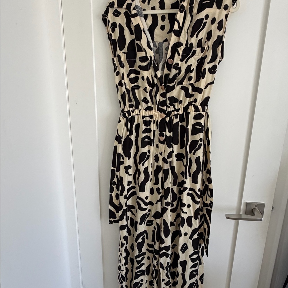 Leopard Print Sleeveless Dress